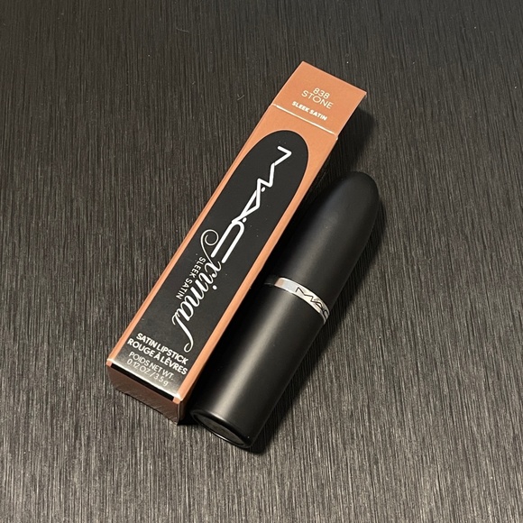 NEW RARE MAC MACXIMAL Silky Matte Lipstick 838 STONE FULL SIZE .12 oz 3.5g - Picture 1 of 4